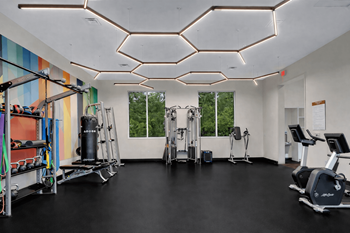 Fitness center with cardio and strength equipment